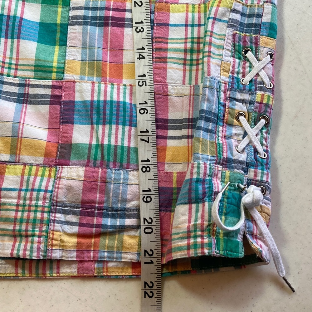 Talbots Madras Patchwork Mini Skirt - image 7